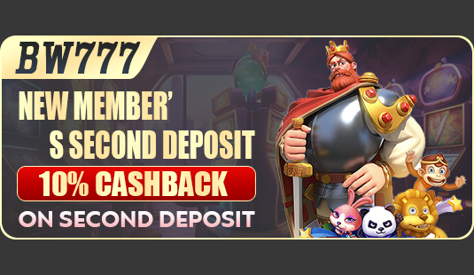 NEW MEMBER'S SECOND DEPOSIT 10% CASHBACK