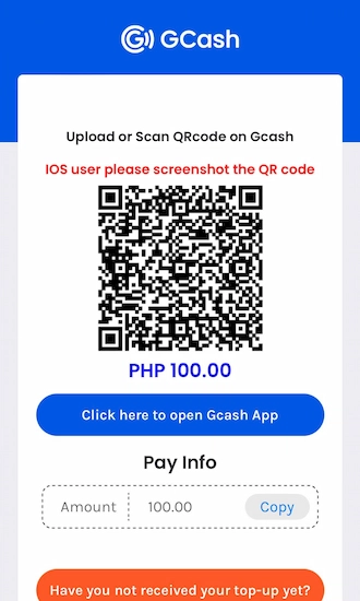 💊Step 4: Please upload or scan the QR code on your GCash wallet.